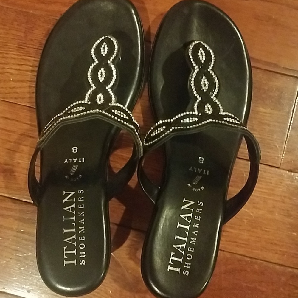 Italian Shoemakers black wedges